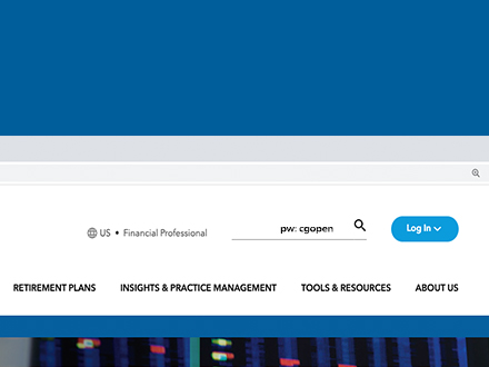 Clip of website main menu